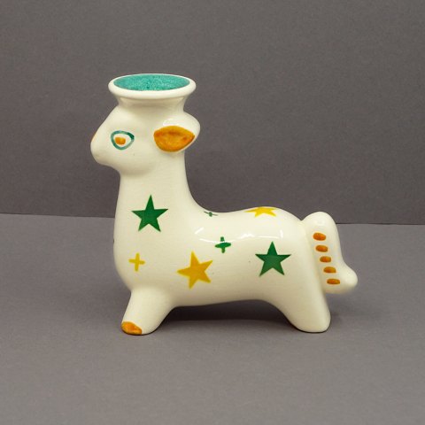 Aluminia: Christmas deer made in faience