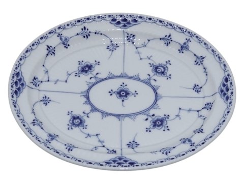 Blue Fluted Half LaceSmall platter #751