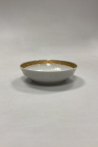 Royal Copenhagen Gold Fan Bowl No. 11529