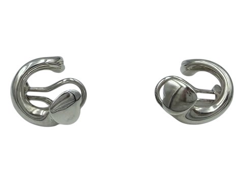 Georg Jensen sterling silverHeart earclips