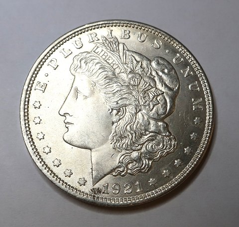 USA. Morgan sølv $1 dollar 1921.