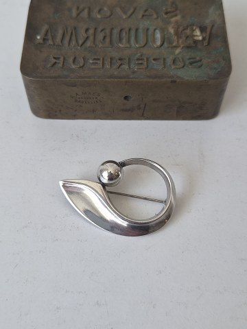 Hans Hansen broche no. 109 i sterlingsølv