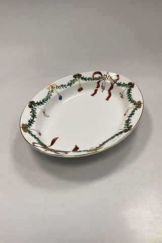 Royal Copenhagen Stjerne Riflet Jul Ovalt Fad No. 376