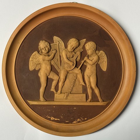 Bertel Thorvaldsen for P. Ipsen: Plaque with the motif "Angels Playing Music"