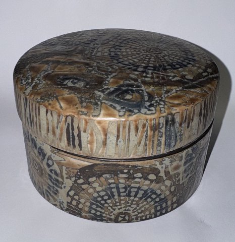 Royal Copenhagen baca faiance lidded bowl by Nils Thorsson