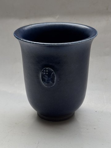 Blue ceramic vase from Saxbo
