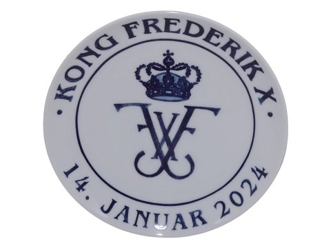 Royal Copenhagen Mindeplatte fra 2024Kong Frederik X