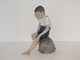 Large Bing & Grondahl figurine
Boy in shorts sitting on a stone