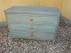 Louis seize dresser year 1780 in Original condition blue painted 5000 m2 showroom