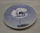 Royal Copenhagen Art Nouveau plate with white flower 17.5 cm