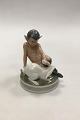 Royal Copenhagen Figurine Faun with Rabbit No. 439