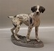 Dahl Jensen figurine1283 German shorthaired Pointer on base (LJ) 24.7  x ca 28 cm