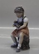 Dahl Jensen figurine 1295 Bente-the Little girl (DJ) 14.5 cm