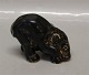 Royal Copenhagen Art Pottery 22743 RC Elephant Cub, paying head between legs May 1982 JG