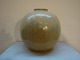 Large old Saxbo vase from 1931-1935 by Natalia Krebs. Height 21.5 cm and  dia 22 cm.In khaki color rare model. 5000 m2 showroom.