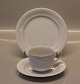 072-073 Coffee cup 6 x 8 cm and saucer 14,5 cm  White Classic Magnolia Royal Copenhagen