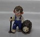Royal Copenhagen figurine 0095 RC Troll Boy with hedgehog  7 cm (1249095) 