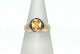 Gold ring with yellow stone, 18 Karat Gold
Size: 52