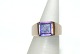 Goldring with amethyst, 8 Karat GoldSize: 50