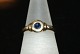 Gold ring with the diamond and sapphire 14 Karat
Size 61