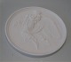 B&G 4002 Royal Copenhagen White Bisque plaques after Bertil Thorvaldsen 14.5 cm B&G "The Night" Thorvaldsen 14.5 cm Bisquit plate