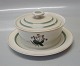 Quaking Grass 884-9733 Butter bowl with dish on fixed stand 17 cm # 884 Royal Copenhagen