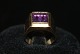 Gold ring with amethyst 14 caratSize: 54