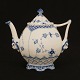 Royal Copenhagen blue fluted full lace teapot. Excellent condition. #1119. H: 19cm.