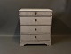 Small gray painted chest of drawers in gustavian style.5000m2 showroom.