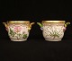 Royal Copenhagen: Two Flora Danica wine coolers, porcelain. #3570. H: 12,2cm. D: 14,5cm