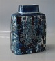 Aluminia Copenhagen Baca Faience RC Faience 780-3121 Blue Vase 19 x 15 cm. Baca. Johanne Gerber
