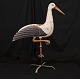 A large garden figure in the shape of a stork. France circa 1880. H: 101cm. L: 89cm