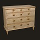 A late 18th century Gustavian chest of drawers in its original colors. Sweden circa 1780-1800. H: 93cm. W: 111cm. D: 47cm
