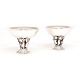 Johan Rohde for Georg Jensen: A pair of silver bowls. Signed and dated 1919. #242. H: 12,6cm. D: 18,2cm. W: 876gr (both)
