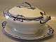 Blue Olga Willeroy & Boch Dredsen Large Tureen 20 x 34 x 24 cm with stand 37 x 27 cm