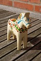 Beige Dala horses from Sweden H 13cms