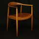 Hans J. Wegner, Denmark: "The Chair" in mahogany. PP 503.Produced by PP Møbler, Denmark