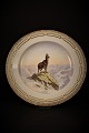 Royal Copenhagen, Flora Danica dinner plate in "Hunting dinnerware"" Dia: 26cm. 239/3549.
