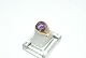 Elegant Gold ring with purple stones in 14 carat gold
Size 53