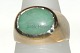 Guldring med Grøn stenRing size 53