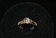 14 carat Gold ring with the diamondRing size 52