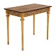 A late 18th century gilt Louis XVI console. Sweden circa 1780. H: 73cm. Top: 47x86cm