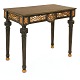 A large Gustavian blackpainted and gilt console table. Sweden circa 1780. H: 88cm. Top: 103x55cm