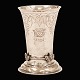 An early 18th century silver cup made by Joen Joensen, Denmark, 1700-56. Dated 1731. H: 12,8cm. W: 232,1gr