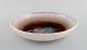 Georges Jouve (1910-1964), France. Unique bowl in glazed stoneware. Beautiful glaze in blue and light earth tones. Mid-20th century.