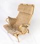 Pernilla armchair - Linen fabric - Bruno Mathsson - Dux - 1960s
