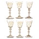 A set of six rare gilt "Chrystal Desert" glasses from Nøstetangen, Norway circa 
1760. H: ca. 16,7cm