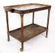 Tray table dark wood decorated with dutch tiles, in great antique condition from 
the 1920s. 
5000m2 showroom.
