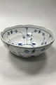 Royal Copenhagen Blue Fluted Plain Salad Bowl No. 191