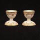 Pair of Flora Danica eg cups. #20/3530. Good condition. H: 5,7cm